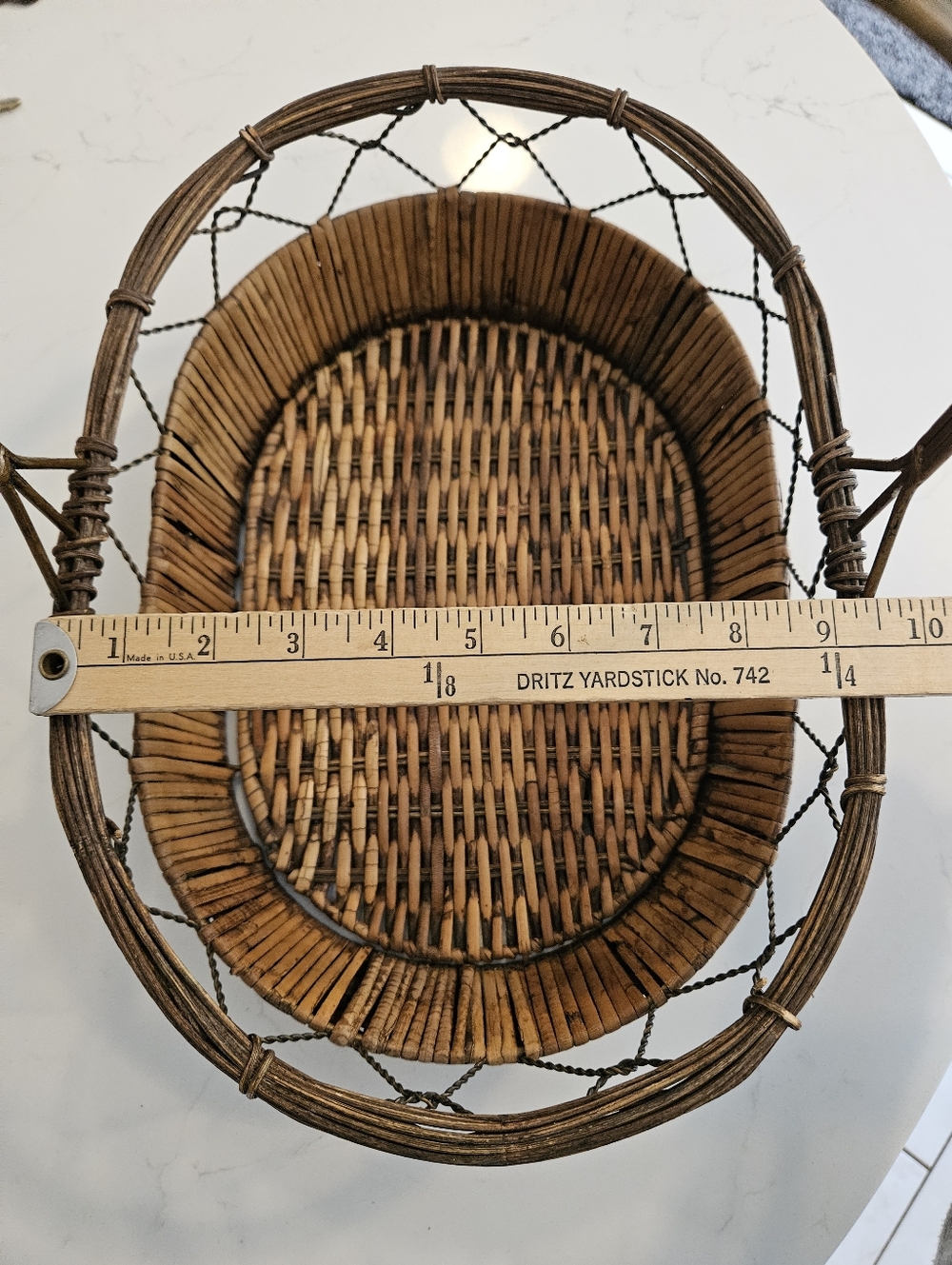 Wicker And Copper Basket